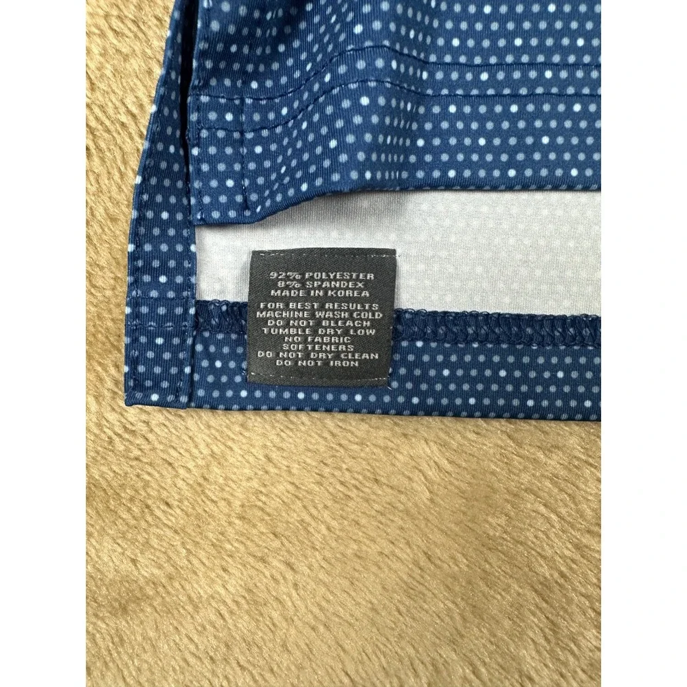 Turtleson Mens‎ M Blue Micro Dot Performance Polo 2022 U.S. Amateur Championship